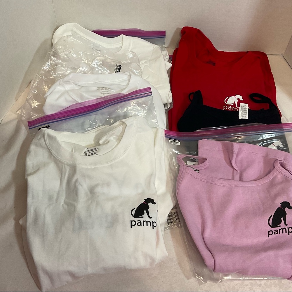 VINTAGE T-Shirts Lot of 6- Pampered Pets- Brand New- SEE